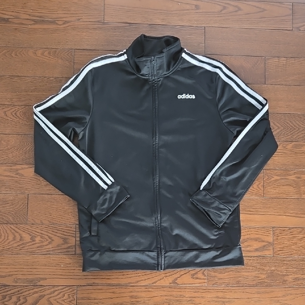 Adidas Black Track Jacket Size L